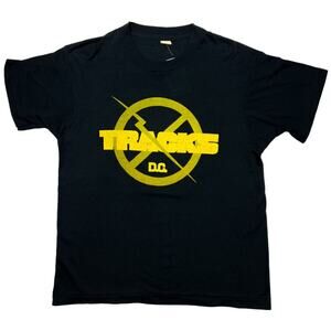 Vintage 80s Tracks Gay Nightclub Washington DC LGBT History Tee Shirt Black